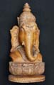 Tte de Ganesh en bois