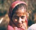 Jolie jeune fille d'une tribu nomade du Gujarat
