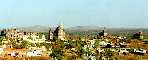 Vue gnrale d'Orchha depuis le temple de Laxminarayana